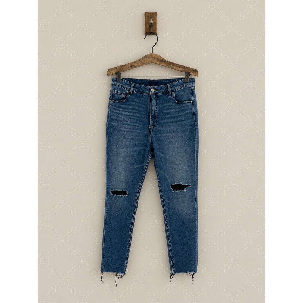 Old Navy Rockstar‎ Super Skinny Distressed Extra High-Rise Jeans 18